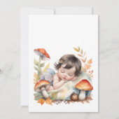 Invitation Fée Enchantée Automne Bois Bébé Shower  (Dos)
