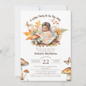 Invitation Fée Enchantée Automne Bois Bébé Shower  (Devant)