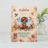 Invitation Fée Enchantée Fée d'Amérique Africaine (Debout devant)