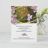 Invitation Fée enchantée lucioles de jardin papillon filles (Debout devant)