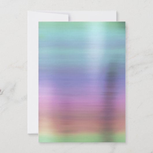 Invitation Fée Ethereal | Rainbow Ombre Pastel Sheen (Dos)