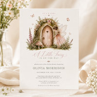 Fée Fille de la Forêt de Bois Rose Baby Shower