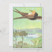 Invitation Fée Floral Garden Enchanted Forest Girl Anniversai (Dos)