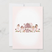 Invitation Fée Floral Magique Jardin Forêt Fille Anniversaire (Dos)