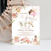 Invitation Fée Floral Papillon magique Anniversaire