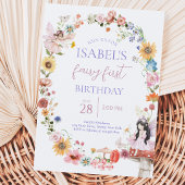 Invitation Fée Florale de Printemps Premier Anniversaire