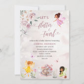 Invitation Fée florale magique Princesse Baby shower (Devant)