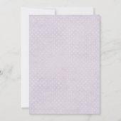 Invitation Fée florale magique Princesse Baby shower (Dos)