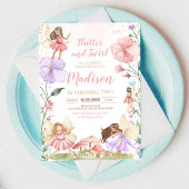 Invitation Fée florale magique Princesse Whimsical Anniversai