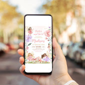 Invitation Fée florale magique Princesse Whimsical Anniversai