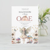 Invitation Fée magique 1er anniversaire (Debout devant)