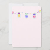 Invitation Fée magique | Fête de l'anniversaire de la fille (Dos)