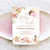 Invitation Fée magique Florale Princesse Anniversaire