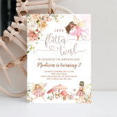 Invitation Fée magique Florale Princesse Anniversaire