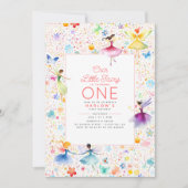 Invitation Fée magique Jardin Floral Pixie Girls Anniversaire (Devant)