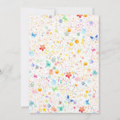 Invitation Fée magique Jardin Floral Pixie Girls Anniversaire (Dos)