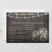 Invitation Fée magique Lights & Mason Jars Mariage Inviter (Devant)