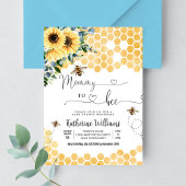 Invitation Fée Mère Abeille à Miel Fête de Bébé