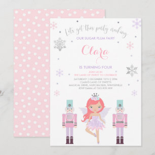 Invitation Fée Plum Sucre Invitation Casse-Noisett
