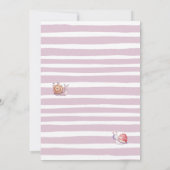 Invitation Fée Premier Anniversaire Fleurs Fées Fille 1er Ann (Dos)