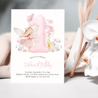 Fée Premier Anniversaire Rose Numéro 1 Fête Filles
