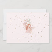 Invitation Fée princesse Flutter et Twirl Anniversaire Tout  (Dos)