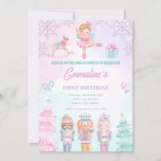 Invitation Fée Rose pour le Pays des Friandises de (Devant)