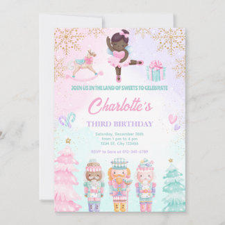 Invitation Fée Rose pour le Pays des Friandises de