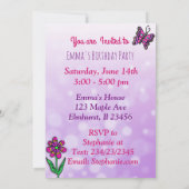 Invitation Fée rouge haïe caucasienne (Dos)