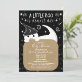 Invitation Fée Sorcière Fantôme Halloween Bébé Shower de l'Ép (Debout devant)