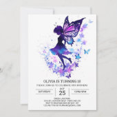 Invitation Fée Whimsical Boho Anniversaire (Devant)