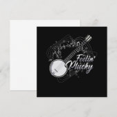 Invitation Feelin Plucky Banjo Bluegrass Country Music Cadeau (Devant / Derrière)