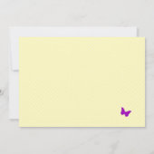 Invitation FÉERIQUE d'anniversaire de RÉCEPTION EN (Dos)