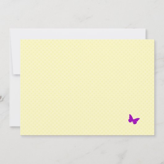 Invitation FÉERIQUE d'anniversaire de RÉCEPTION EN (Dos)