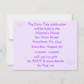 Invitation féerique de partie de queue (Dos)