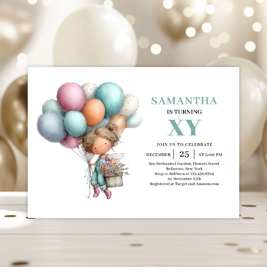 Invitation Féerique pour les 2 ans de la Mignonne 