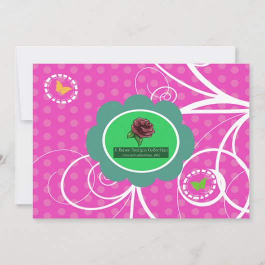 Invitation Fées afro-américaines fête d'anniversaire (Dos)