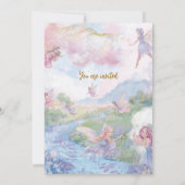 Invitation Fées Anniversaire Merveilleux Monde (Dos)