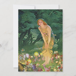 Invitation Fées au clair de lune