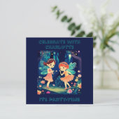 Invitation Fées de Forêt Enchantée Magique Foire d'Anniversai (Debout devant)