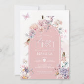 Invitation Fées de jardin enchantées Fée Premier anniversaire (Devant)