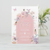 Invitation Fées de jardin enchantées Fée Premier anniversaire (Debout devant)