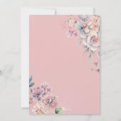 Invitation Fées de jardin enchantées Fée Premier anniversaire (Dos)