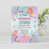Invitation Fées des Mers Anniversaire de 2 ans (Debout devant)