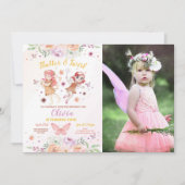 Invitation Fées Fées Fée Fête d'Anniversaire (Devant)