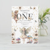 Invitation Fées magiques 1er anniversaire (Debout devant)