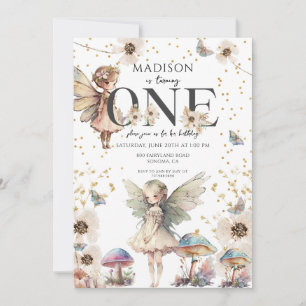 Invitation Fées magiques 1er anniversaire
