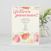 Invitation Felices Pascuas Pâques Celebración de Resurrección (Debout devant)