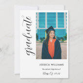 Invitation Félicitation de remise de diplôme photo unisexe (Devant)