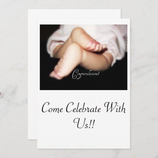 INVITATION FÉLICITATIONS (Devant / Derrière)